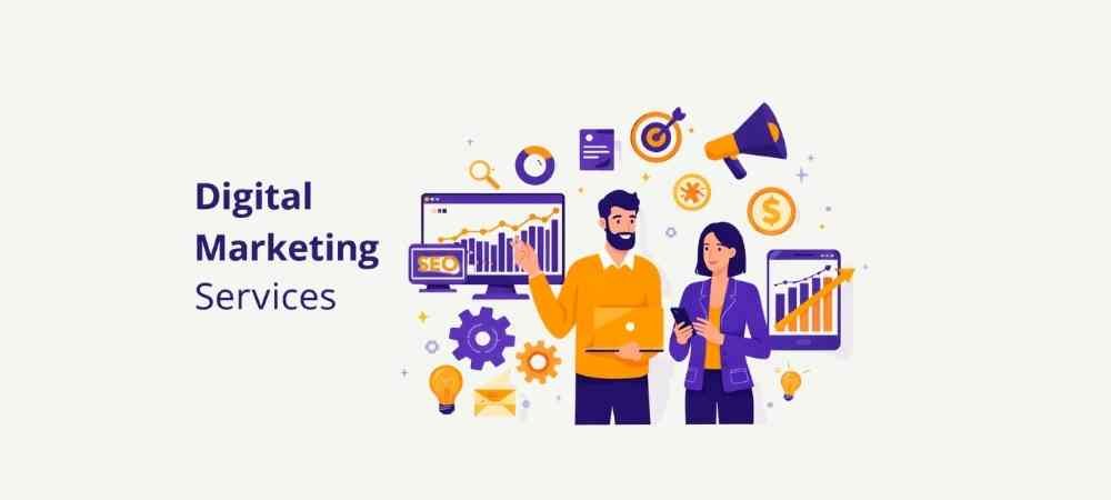 digital marketing services illustration